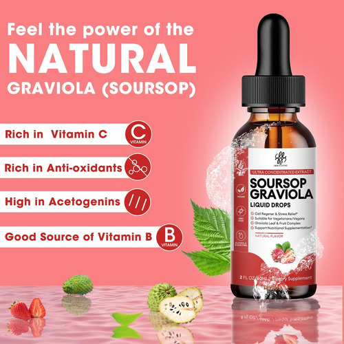 Imatchme Goutrop Graviola Liquid Drop, Azeda De Bitters Líqu - Imagem 8
