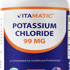 Vitamatic Potássio 99mg - 250 Comprimidos De Cloreto De Potá