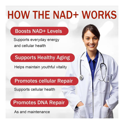 Nad+ 1000 Mg: Suplemento Com Ribosídeo De Nicotinâmida E Pqq - Imagem 8