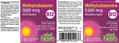 Fatores Naturais, Vitamina B12 Metilcobalamina 5000 Mcg, Su - Imagem 10