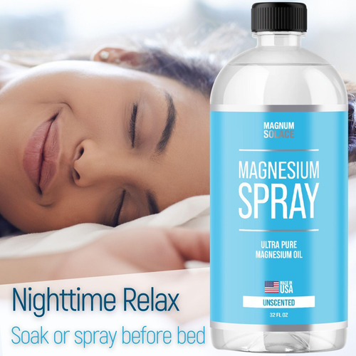 Spray De Magnésio - Big 32 Oz De Grau Usp Pure Magnesium Oil - Imagem 7