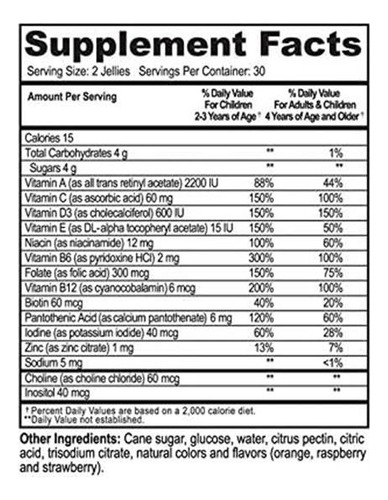 Compotas Mastigáveis Multivitamínicas Yumvs (gomas) Para Um - Imagem 2