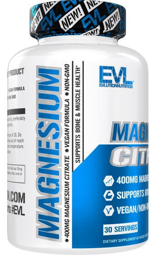 Cápsulas De Citrato De Magnésio Evlution 400mg - Saúde - Imagem 3