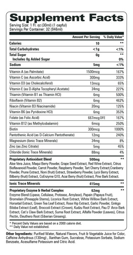 Vitamina Líquida Turbo Power Plus: 47 Vitaminas, Enzimas, Vi - Imagem 2