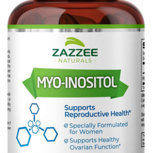 Zazzee Myo-inositol 120 Cápsulas Veganas, 2000 Mg Por Porçã