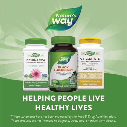 Suplemento Nature"s Way Black Elderberry 100 Cápsulas - Imagem 7