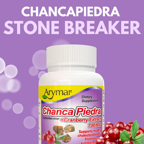 Arymar Chanca Piedra Com Cranberry Suporte Urinário E Rena - Imagem 7