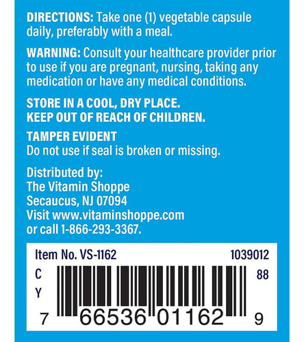 The Vitamin Shoppe Vitamin Shoppe B6 100mg (100 Cápsulas) - Imagem 3