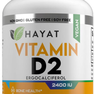 Hayat Hayat D2 Vitaminas Veganas 2.400 Ui, 60 Comprimidos