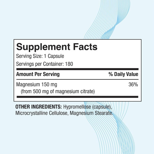 Citrato De Magnésio 500 Mg | Magnésio Elemental De Alta Potê - Imagem 2