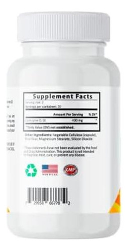 Sundhed Natural Coq10 Poderoso Antioxidante, Suporta Funções - Imagem 5