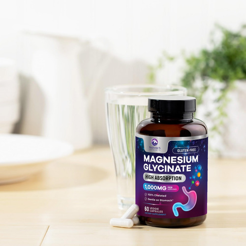 Suplemento Nature"s Peak Pure Magnésio Glicinato 1000mg - Imagem 8
