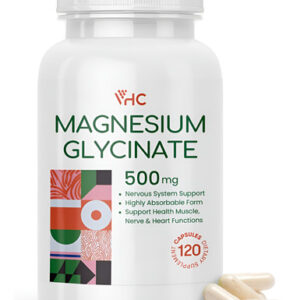 Suplemento Vhc Glicinato De Magnésio 500 Mg Cápsulas 120 Cáp