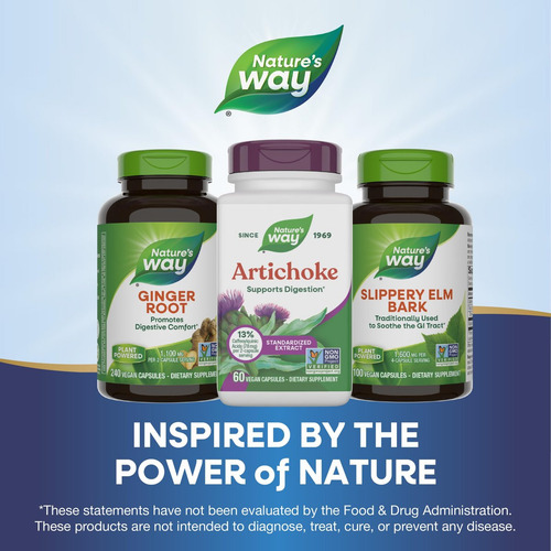 Nature"s Way Nature"s Way Alcachofra, Suporte Digestivo, 60 - Imagem 7