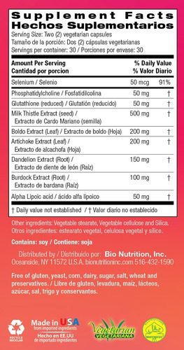 Bio Nutrição De Pelefio Do Fixo 60 Cápsulas Vegetarianas | S - Imagem 9
