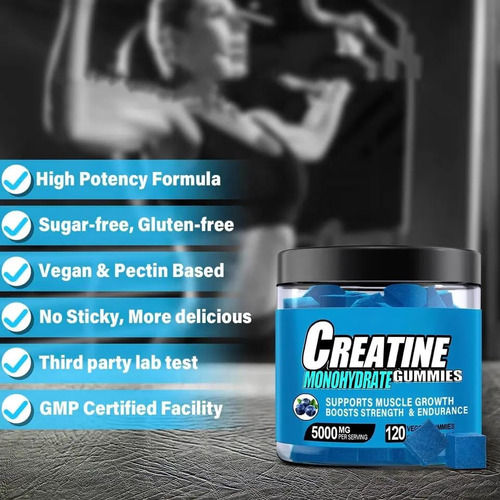 Compre Gomas De Monohidrato De Creatina Relible Llc Para Hom - Imagem 2
