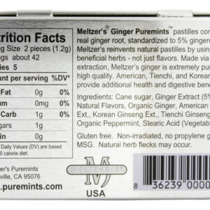 Biscoitos De Gengibre Puremints Da Meltzer - 50 G