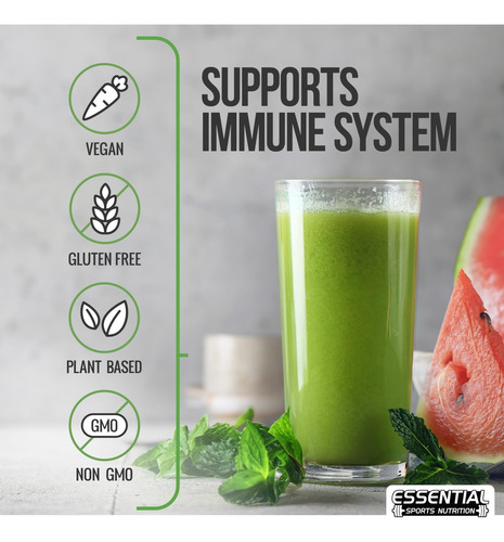 Pó De Super Greens Orgânicos De Nutrição Esportiva Esportiva - Imagem 2