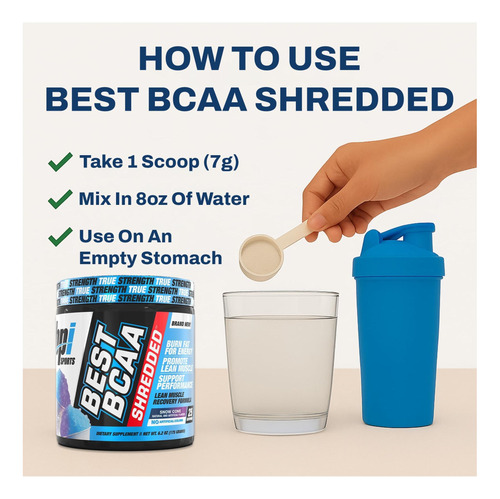 Bpi Sports Best Bcaa Shredded Bebida De Recuperação Livre De - Imagem 7