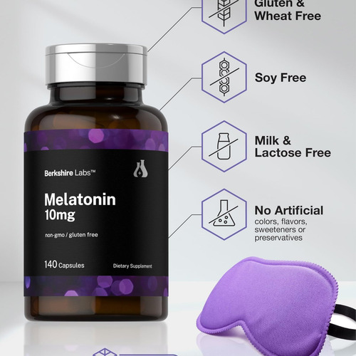 Horbäach Melatonina 10mg Horbäach | 140 Cápsulas Rápidas - Imagem 3