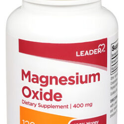 Suplemento De Óxido De Magnésio Leader 400mg 120 Comprimidos