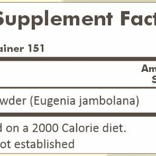 Herbal Hills Jambu/jamun Pó 16 Onças - Suplemento De Ervas - Imagem 2