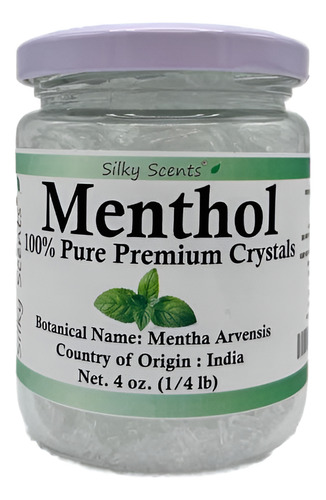 Cristais De Mentol E Aromas Sedosos Premium 120 Ml 100% Orgâ - Imagem 2