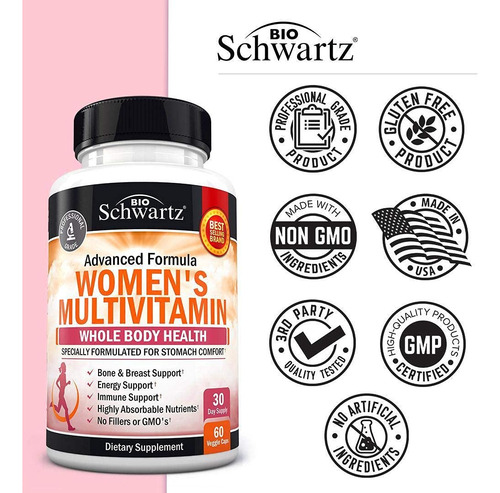 Multivitamínico Bioschwartz Para Mulheres Com Vitamina D3 60 - Imagem 5