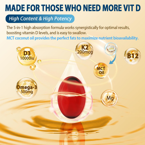 Vitamina D3 K2 -vitamin Diu E K2 (mk -7) 200mcg, Magnésio, Ô - Imagem 16
