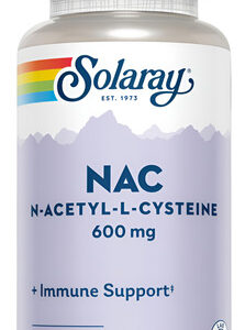 Suplemento Solaray Nac Sem Acetil Cisteína 600mg Suporte I