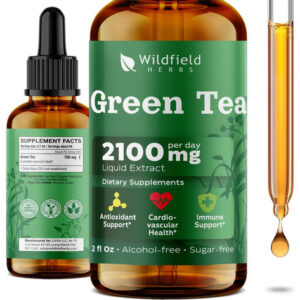 Extrato De Chá Verde Wildfield Herbs 2 Oz 2000mg Sem Álcool