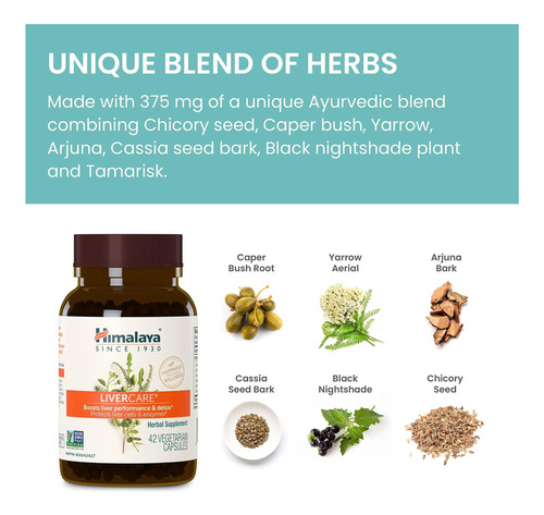 Himalaya Livercare, Limpeza E Desintoxicação Do Fígado, À De - Imagem 5