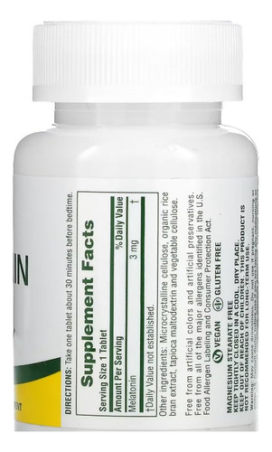 Melatonina Naturesplus Natures Plus 3 Mg - 90 Comprimidos - Imagem 6