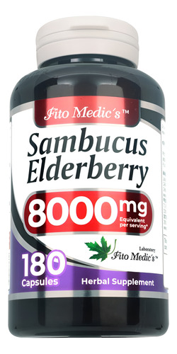 Fito Medic"s Sabugueiro 8000 Mg - 180 Cápsulas Para
