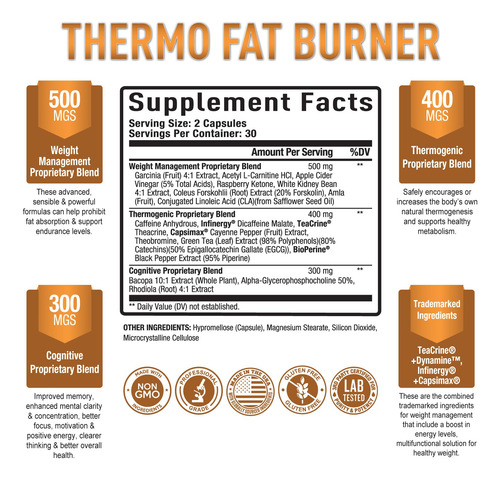 Pílulas Dietéticas Termogênicas Para Controle De Peso Purame - Imagem 2