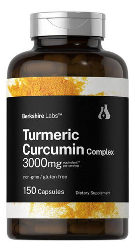 Curcumina Horbäach Curcumin 3000mg | 150 Cápsulas | Suplemen