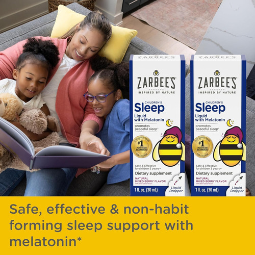 Suplemento Para Dormir Zarbee"s Kids Com 1 Mg De Melatonina - Imagem 6