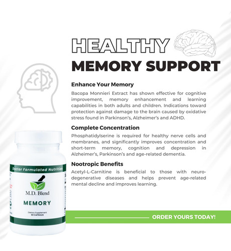 Md Blend Memory - Mistura Natural - Suplemento Formulado Por - Imagem 6