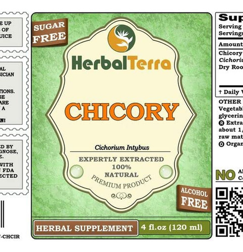 Herbal Terra Llc Chicória Glicerita Sem Álcool 240 Ml