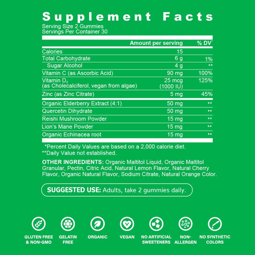 Gomas Good Wellness Good Immunity: Vitamina C E Zinco - Imagem 2