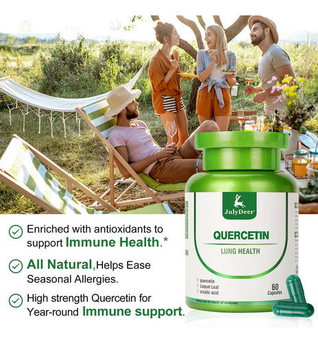Quercetina Julydeer 400 Mg Com Extrato De Nêspera - 60 - Imagem 5