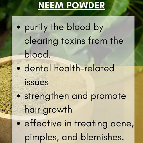Afrikinky Pó De Neem 250g Para Pele E Cabelo - Imagem 3