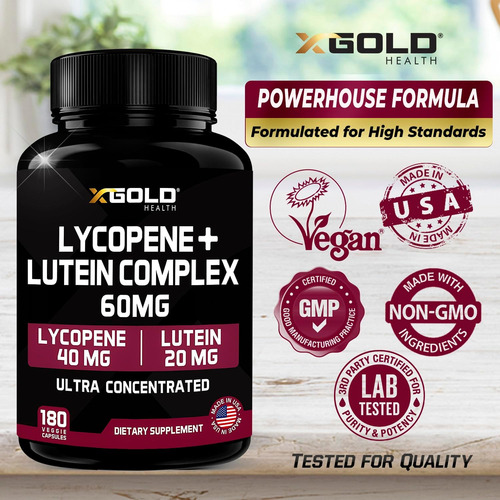 Suplemento De Licopeno + Luteína 60mg | Licopeno 40mg De Tom - Imagem 7