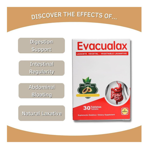 Suplemento De Comprimidos Evacualax Vegetal Laxagagem 100% - Imagem 11