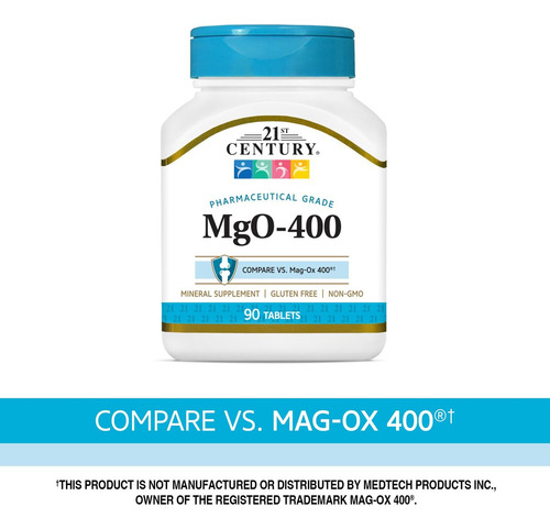 Comprimidos De Mgo 400 Mg Do Século Xxi, 90 Unidades, Sortid - Imagem 2