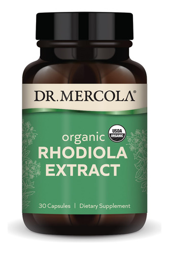 Suplemento Dr. Mercola Rhodiola Extract 30 Cápsulas Orgânica