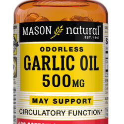 Suplemento Mason Natural Óleo De Alho 500mg Inodoro 100 Soft