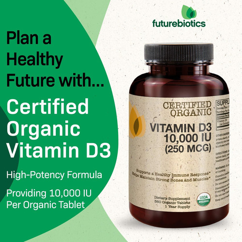 Futurebiotics Vitamina D3 10.000 Ui Para Ossos E Músculos - Imagem 8
