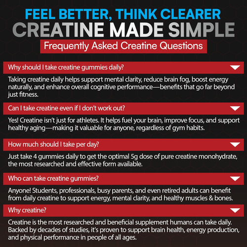 Suplemento Aim High Creatine Gummies 120 Ct Com 5g De Creati - Imagem 7