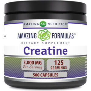 Suplemento Amazing Formulas Creatina 3000 Mg 500 Cápsulas